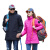 大杨2788冲锋衣 三合一户外防寒保暖防泼水防风透气外套两件套女款 玫红色 XL码 定制
