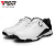 PGM 高尔夫球鞋 男士防水鞋子 防滑固定钉 旋钮鞋带 夏季透气男鞋 XZ143-白黑 41