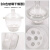 玻璃干燥器皿400mm盖子瓷板全套大小240 300透明真空干燥器实验室 透明40cm干燥器