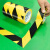 警示胶带PVC黑黄斑马线警戒隔离线地标贴地板地面彩色划线胶带 绿色4.8cm宽*3长6卷