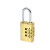 安赛瑞 黄铜密码铜挂锁 拉杆箱背包锁 宿舍健身房储物柜门锁 工具箱三位密码锁 1C00072