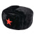 金诗洛 KSL282 防寒保暖帽子 保安帽棉帽护耳滑雪帽值勤帽（红星棕毛）