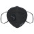 名典上品KN95口罩 M950VC 25只 耳戴式 黑色 独立包装 含活性炭 有呼吸阀 防异味 防工业粉尘