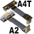 ADT HDMI2.0公对母内置型延长线支持2K/144hz 4K/60Hz弯头扁平线 A1-A4