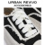 URBAN REVIVO女时尚休闲百搭帆布拼接厚底饼干板鞋UAWS30085 黑色 38