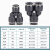 探福（TANFU）（（50个）PY10）气管接头快速接头三通接头Y型三通备件P95