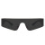 新款夏防晒眼镜一体太阳镜防风沙防溅防护镜 【无框潮款】黑框黑灰片