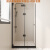 定制l型折叠门淋浴房小户型浴屏简易整体卫生间玻璃干 0*0方形 一字型100*190