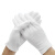曼睩 白线手套12副装 耐磨防滑手套白色棉手套工作劳保手套ML088