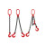 链条吊索具套装定做起重吊钩吊环组合铁链起重吊具吊车吊链 4吨4腿15米