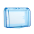 恋品惠118型插座防水盒保护罩盖防溅盒卫生间厨房透明开关防水罩插座盒 118两位蓝色