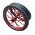 PYKR 实心轮单个轮胎 工地手推车轮胎 建筑劳动车实心轮子板车斗车架子人力车钢 红色 钢筋实心轮单个+轴承