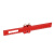 鸣驰 木工多功能划线尺 铝合金高度测量T型尺红色木工划线器测量尺 红色短款划线尺/2把 