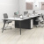 办公桌椅组合简约现代白色办公室家具四六人2/4/6人位职员桌工位 十字款双人拼接位(1200*2000*750
