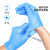 一次性手套橡胶乳胶耐用洗碗防水批发干活用的手套耐磨 蓝色手套100只升级款耐用镬a L大号适合大部分男性