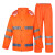 易工鼎 反光雨衣雨裤套装 交通施工骑行分体式防水服 橙色 2XL码