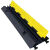 压线板线槽减速带橡胶PVC电缆护线槽板水管盖线板演出展会过线槽 黄黑减速带小槽
