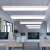 简约现代长条型形LED办公室吸顶灯吊灯造型灯长方形吊线灯圆角写 白色90*30cm*60W 其他