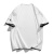 NASA GISS短袖男夏季潮牌卡通鹅假两件T恤上衣青少年圆领半袖情侣 白色 L 