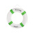 志臻 地中海装饰救生圈 专业实心泡沫圈游泳圈加厚 绿色中号 （外径60内径35）