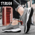 TYBURN叙言优选飞行运动鞋6D飞织透气帆布板鞋夏季新款冰丝布跑步散步鞋 黑色 39