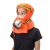 凯安消防面具火灾防毒防烟防火逃生面罩3C过滤式自救呼吸器 披肩（通用款）硅胶版 5个装