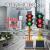 穆运 移动信号灯太阳能红绿灯驾校施工场手推式十字路口指示灯 200型四面三头可升降