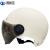 沸耐笙 FNS-27069 骑行头盔常规通用安全帽/非3C 喷漆米白茶色镜片 1顶