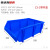 英达斯贝克 货架斜口分类零件盒组合式物料盒元件盒塑料盒螺丝盒工具箱收纳盒 C2-T零件盒蓝 520*350*190mm