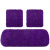 芒芒冬季汽车坐垫加密加厚雪尼尔座椅垫毛绒棉垫通用三件套无靠背单片 紫色50*135cm加密三件套