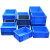 EU周转箱长方形底盘蓝色加厚车载储存物流箱零件收纳配件盒 EU-4311箱-400*300*115mm灰色
