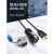 凌科LP-24工业hdmi线2.0版4k高清线防水航空插头插座连接器1米2米 LP24-HDMI-MP-MP-2M-001 2米