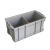 塑料周转箱分格箱二格箱周转收纳长方形分类物料零件工具螺丝盒 350.四格箱+灰色