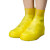 防滑耐磨TPE均码雨鞋户外登山防水雨鞋套时尚一体中筒鞋套B 橙色 女均码34-44