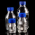 稳斯坦 蓝盖试剂瓶 透明丝口玻璃瓶 螺纹口带刻度螺口试剂瓶 带刻度透明样品瓶 中性料 500ml WW-18