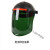 自动变光电焊面罩头戴式烧焊氩弧脸部焊工焊帽电焊防护罩专用帽子 JQ黑顶深绿面罩不变光