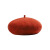 保罗岚芝 帽子羊毛贝雷帽女士秋冬季保暖薄款透气日系画家帽八角帽 酒红色 均码（53-57cm） 