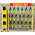 电力施工安全护栏玻璃钢绝缘移动伸缩围栏道路警示隔离栏栅栏围挡部分定制 黑黄1.2米高7米长