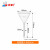 化科 高硼硅玻璃加厚料长短管径颈标准三角锥形型漏斗 短管Φ60mm，3个