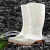雨鞋男耐油耐酸碱胶鞋牛筋底耐磨防水防滑厂雨靴加棉水鞋 白色 42