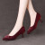 蕉京喜婆婆婚宴旗袍配的鞋子红色高跟旗袍鞋细跟2022春季喜妈妈鞋喜婚 酒红色高5.4cm9866 34