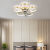 LED餐厅卧室现代简约大风力变频隐形吊扇带电风扇灯吸顶一体家用 A款黑色+无极调光+送遥控