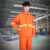 佳护 环卫工作服套装道路救援铁路保洁园林绿化反光服劳保防护服 (橘色)长袖(新款)斜纹：170