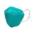 保为康n95口罩 独立包装 绿色耳戴式 防飞沫透气3D立体成人防护口罩