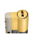 飞球（Fly.Globe）C级锁芯 防盗门锁芯防暴力防锡纸黄铜锁芯 配8把钥匙 H(37.5+52.5)
