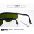 切割护目镜 1064nm切割打标机雕刻机激光镭雕防护眼镜焊接护目镜 黑架墨绿镜片(加厚)