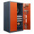 弗莱仕 FLS-GJG-0026 重型工具柜 工业双开门五金铁皮柜工厂车间置物柜 三抽橘红色（一台）
