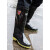 防滑钓鱼高筒雨鞋男士加绒水靴长筒短筒套鞋雨靴防水中筒水鞋胶鞋 W906高筒牛筋底（厚底） 45