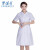 劳保佳 娃娃领护士服 实验室药店养老院工作服 平纹夏款 可定制logo 白色 M码 一件装