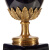 蒂高美居（DECO） 欧式宝石蓝双耳花瓶陶瓷铜雕花家居装饰摆件 MD1-042 MD1-042